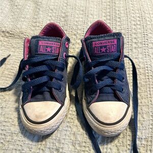 Converse Kids Sneakers in Navy and Pink
